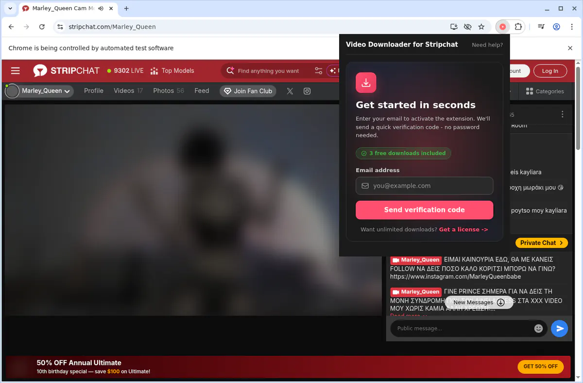 Stripchat Video Downloader browser extension screenshot 6